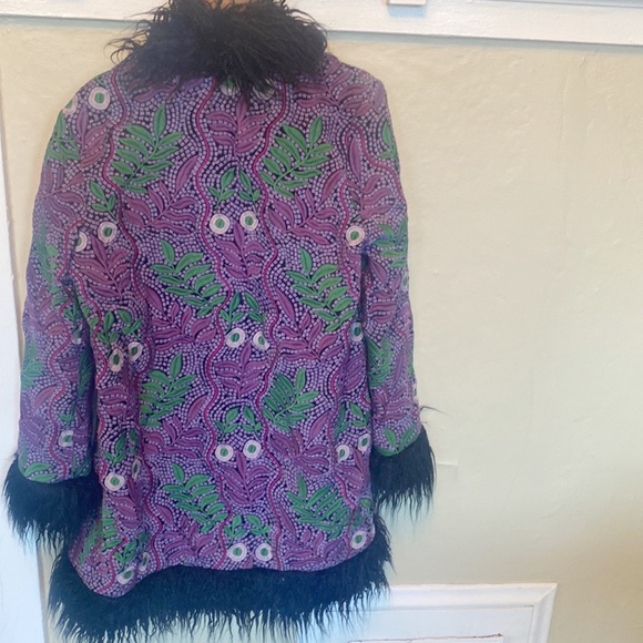 NEW Anna Sui x Free People Jacquard Faux Fur Jacket NWT - Picture 12 of 16
